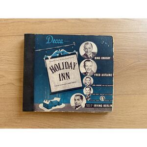 Vintage Decca Holiday Inn Album 306 Bing Crosby Fred Astaire 78 RPM Records